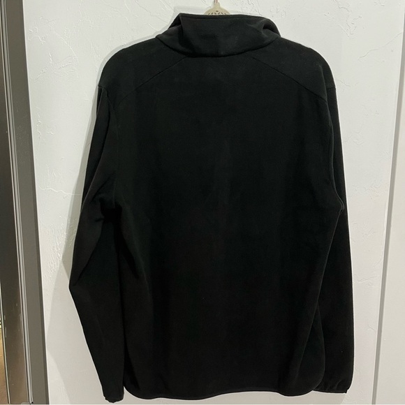 Rains Black Fleece Half Zip Pullover Sweatshirt Small - Picture 3 of 11
